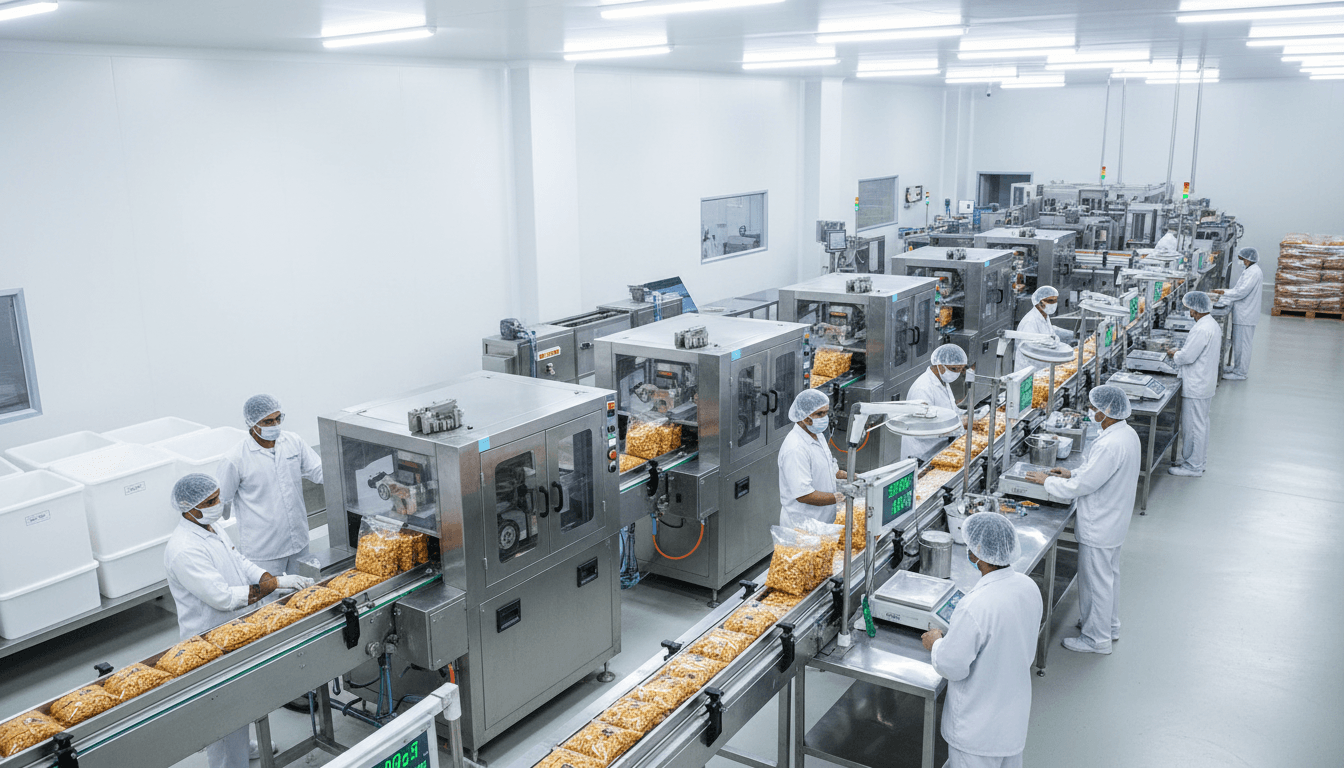 Snack portion packing system