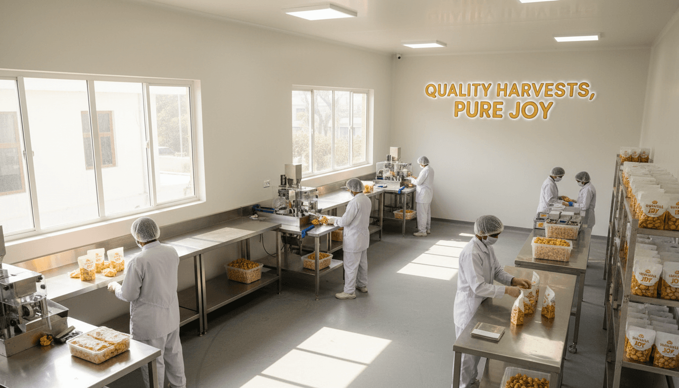 Full-scale integrated packing line for food products